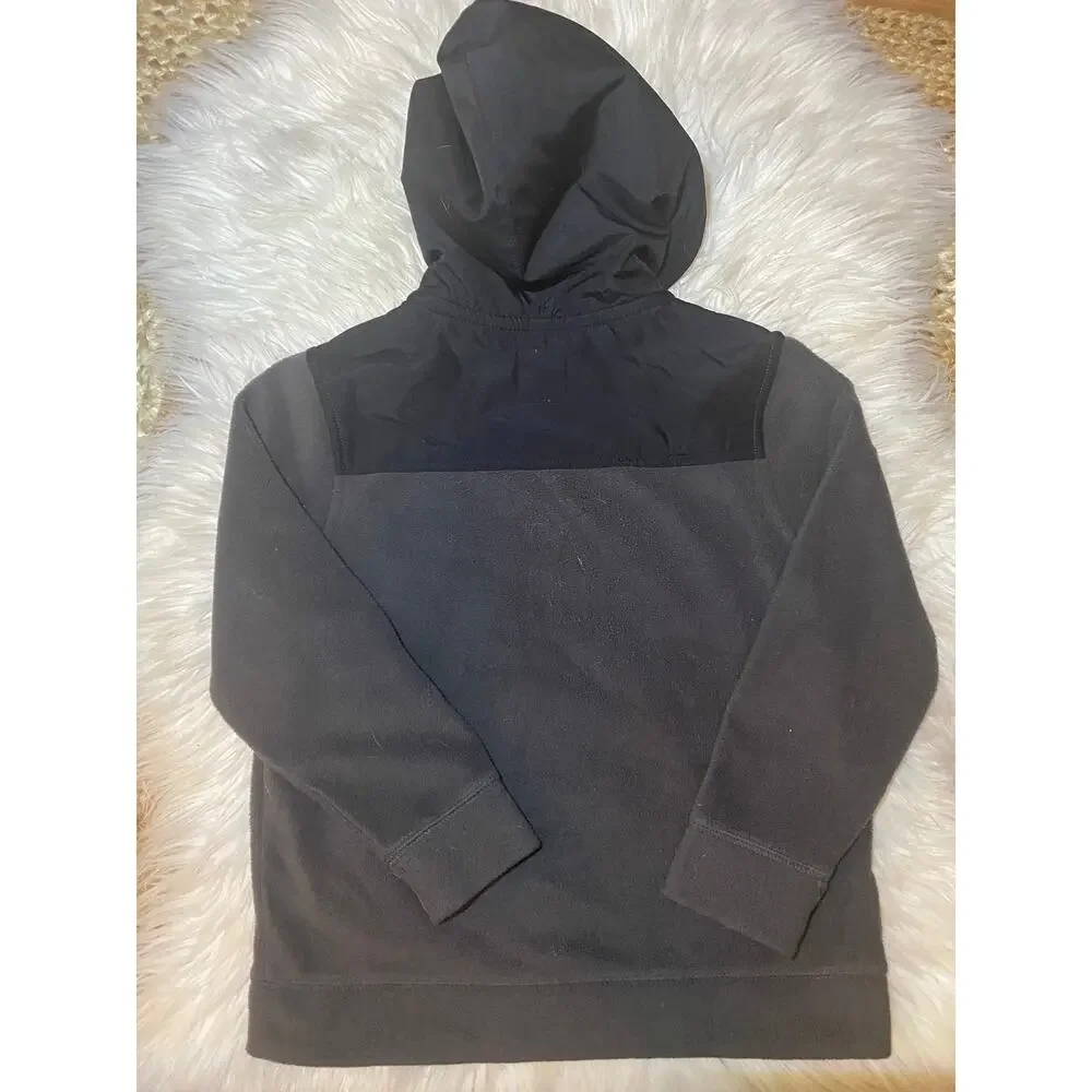 Old Navy Boys Small 6 - 7 Gray Hooded Full Zip Sweatshirt Fleece